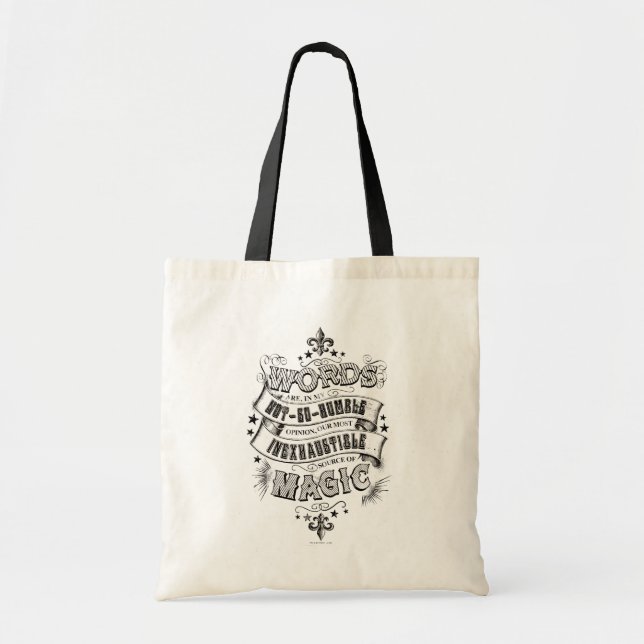 Bolsa Tote Harry Potter Spell | As Palavras São As Nossas Mai (Frente)