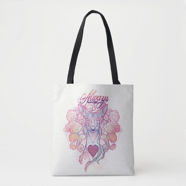 Bolsa Tote Harry Potter Spell | "Sempre" Doce Patronus (Frente)