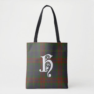 Bolsa Tote Harvey Clan Tartan Monograma