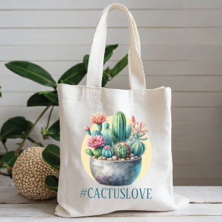 Bolsa Tote Hashtag Cactuslove