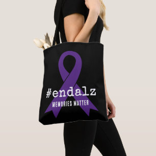 Bolsa Tote Hashtag de Conscientização da Doença de Alzheimer