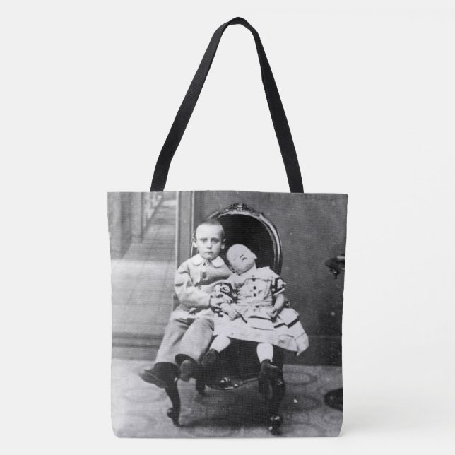 Bolsa Tote Haunting Vintage Sibling Portrait  (Frente)