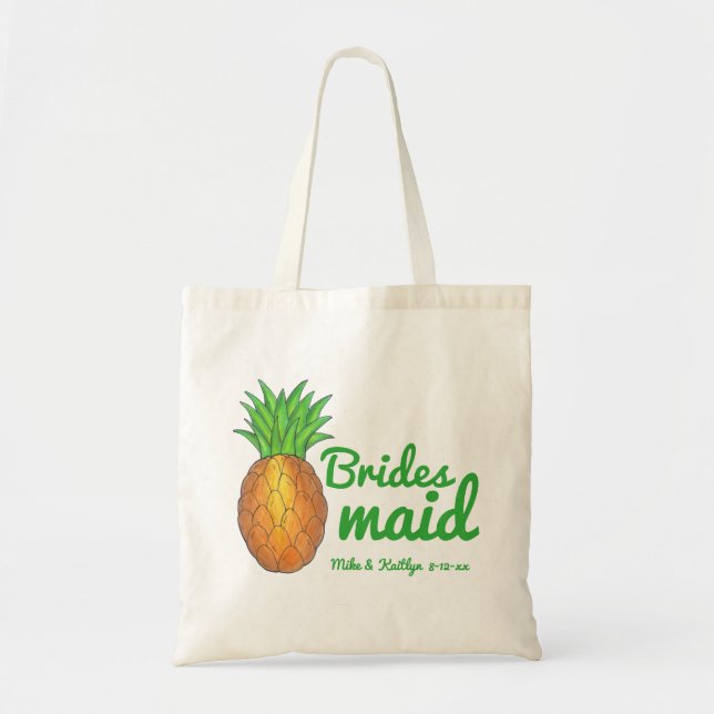 Bolsa Tote Havaí Pineapple Tropical Island Fruta Hawaii HI (Frente)