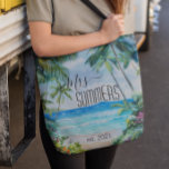 Bolsa Tote Havaí Tropical de Nova Praia da Noiva<br><div class="desc">Este design foi criado através da arte digital. Pode ser personalizado na área fornecer ou personalizar escolhendo o clique para personalizar mais opções e alterando o nome, as iniciais ou as palavras. Você também pode alterar a cor e o estilo do texto ou excluir o texto de um design de...</div>