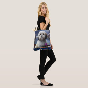 Bolsa Tote Havanês em um remo: Uma aventura cênica