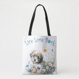 Bolsa Tote Havanese Dog Mãe Floral