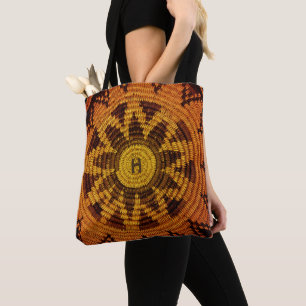 Bolsa Tote Havasupai Indian Basket com (ou sem) Monograma