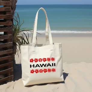 Bolsa Tote Hawaii Aloha Flor Banda Cor-de-Luz