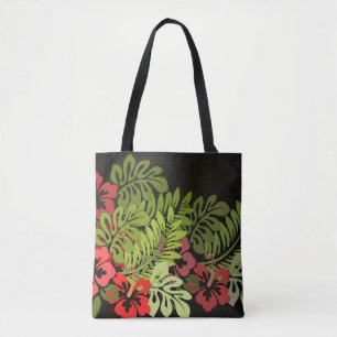 Bolsa Tote Hawaii Aloha Flower Art Impressão