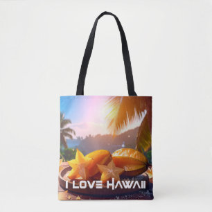 BOLSA TOTE HAWAII - EU AMO HAWAII