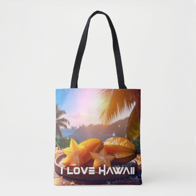 BOLSA TOTE HAWAII - EU AMO HAWAII (Frente)