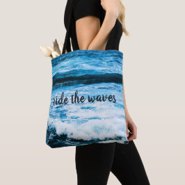 Bolsa Tote Hawaii Turquoise Ocean Photo Ride the Waves Cote