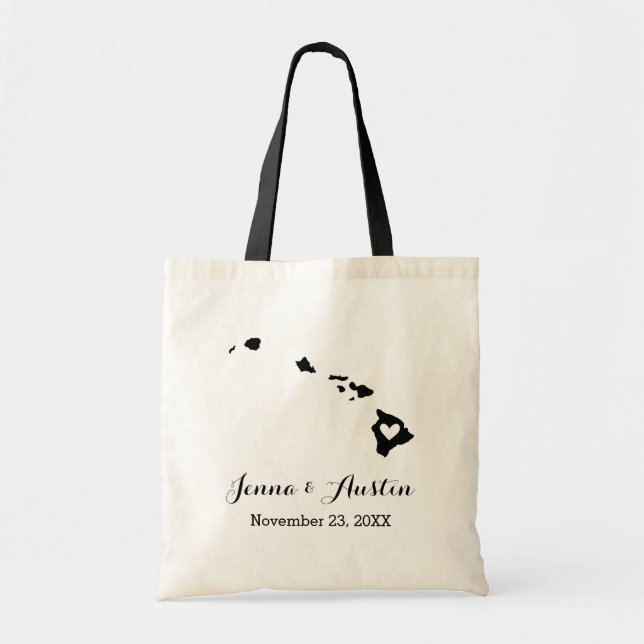 Bolsa Tote Hawaii Wedding Welcome (Frente)
