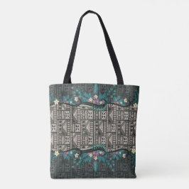 Bolsa Tote Hawaiian Botanical Tapa Fusion