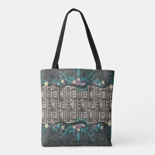 Bolsa Tote Hawaiian Botanical Tapa Fusion (Verso)