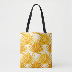 Bolsa Tote Hawaiian Flair: Folhas Coloridas de Palma