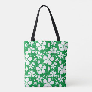 BOLSA TOTE HAWAIIAN HULA (HIBISCUS) VERDE