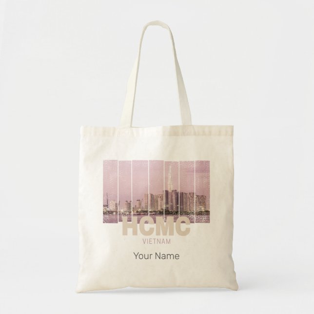Bolsa Tote HCMC Saigon (Ho-Chi-Minh-City) Skyline Vietnam (Frente)