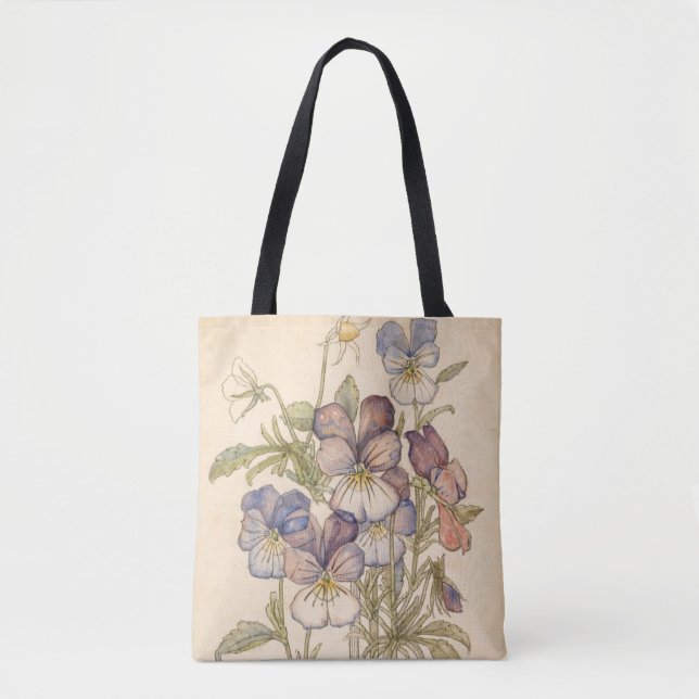 Bolsa Tote Heart's-Ease Walberswick de Charles Mackintosh (Frente)