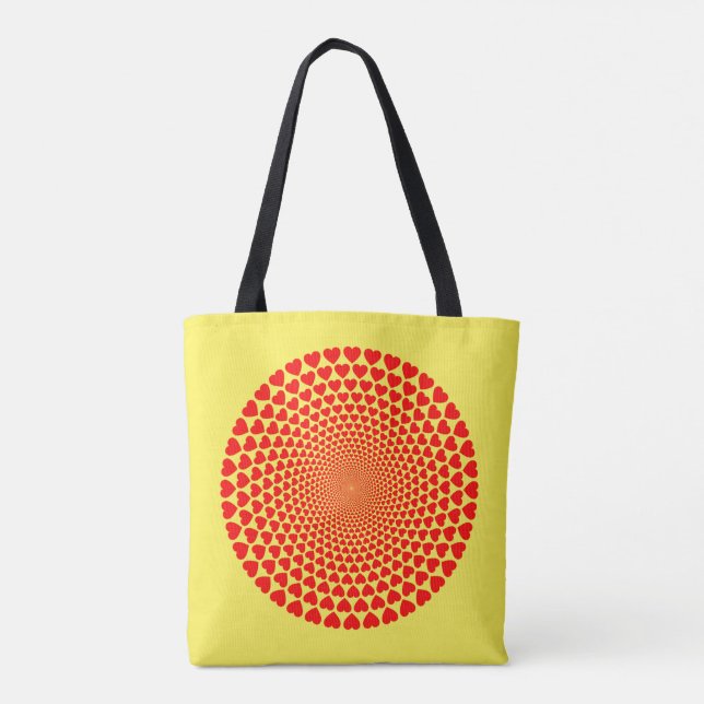 Bolsa Tote Hearts Mandala Design (Verso)