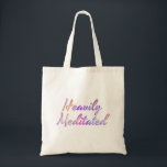 Bolsa Tote Heavily Meditated Pink Mauve Aqua Blue<br><div class="desc">Heavily Meditated - A lovely watercolor design for every day and for yoga- - see my store for lots more great Gift Ideas.</div>