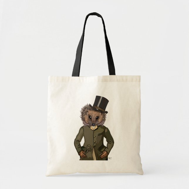 Bolsa Tote Hedgehog Rider Portrait (Frente)