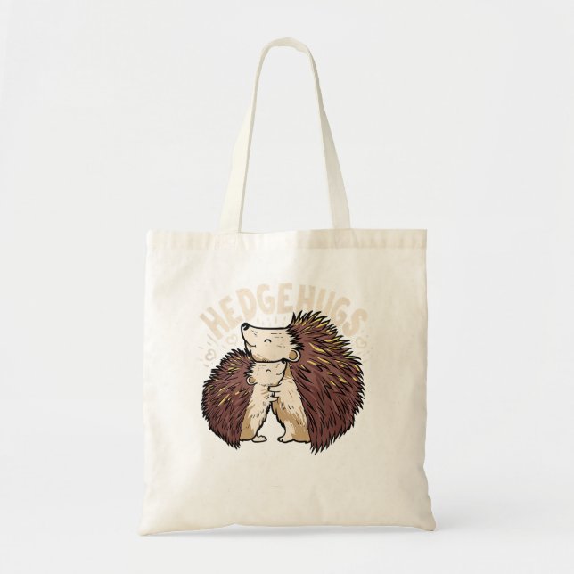 Bolsa Tote Hedgehugs Gift Para Um Pão De Orelha (Frente)