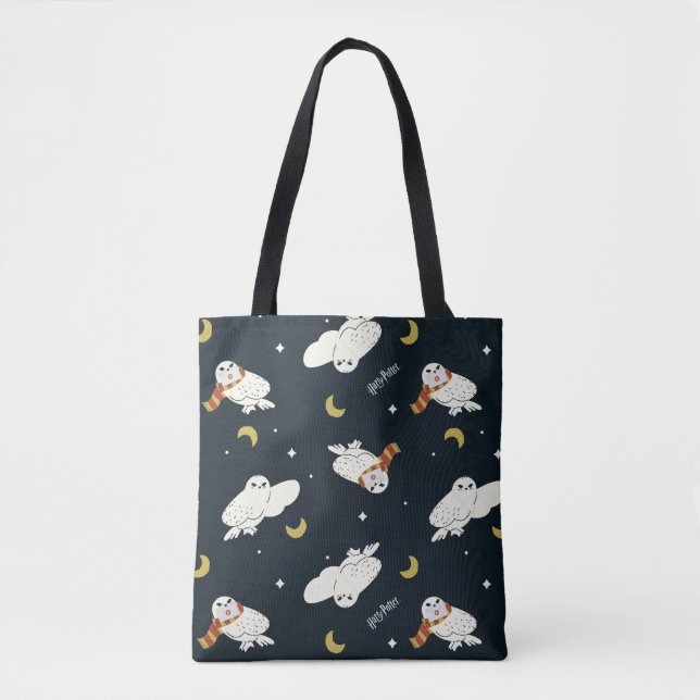 Bolsa Tote Hedwig Nighttime Moonlight Pattern (Frente)