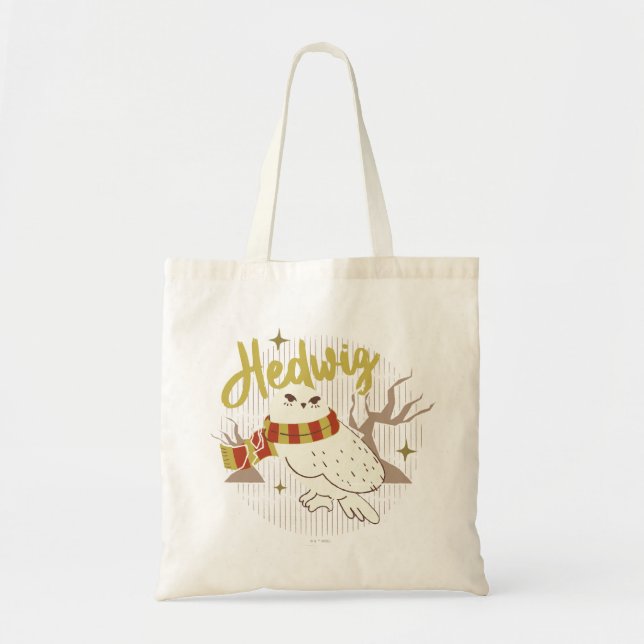 Bolsa Tote Hedwig Whimsical Forest Drawing (Frente)