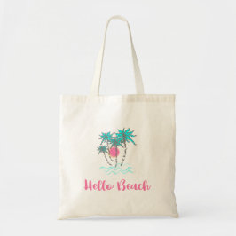 Bolsa Tote Hello Beach Tropical Style Summer