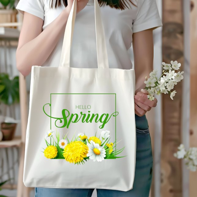 Bolsa Tote Hello Primavera Season (Criador carregado)