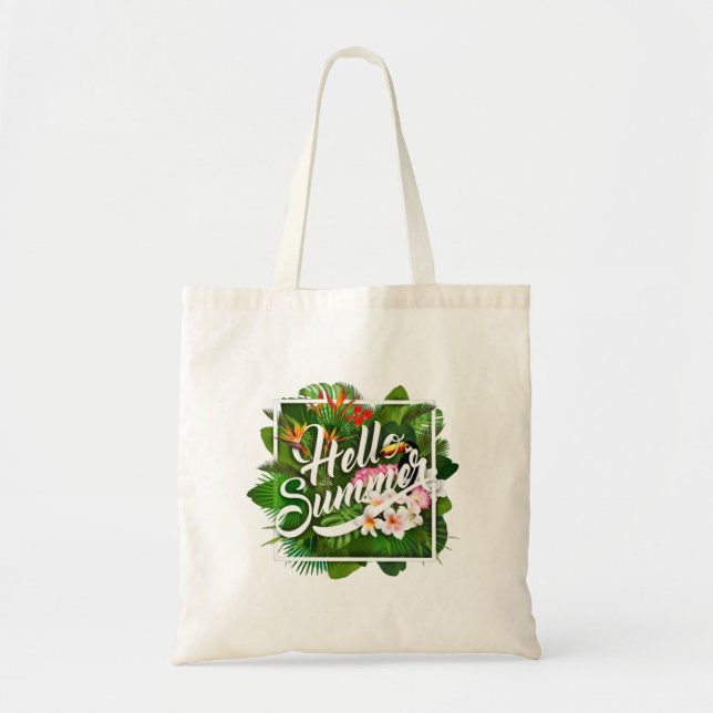 Bolsa Tote Hello Summer Tote Bag (Frente)