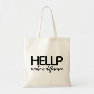 Bolsa Tote HELLP fazem uma sacola da diferença