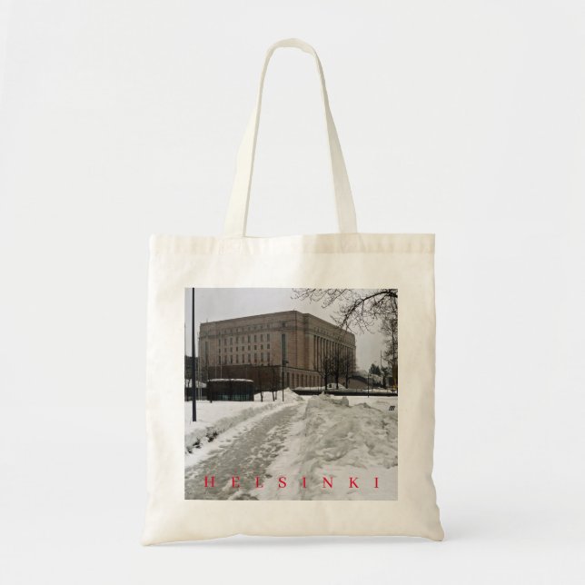 Bolsa Tote Helsínquia - Finlandês Building view tobag (Frente)