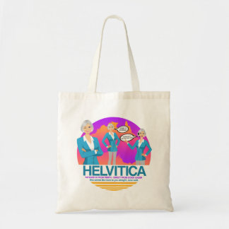 Bolsa Tote "HELVITICA" (soletrado como pronunciado) PELO