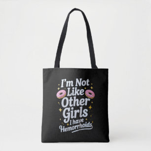 Bolsa Tote Hemorróidas Embaraçosas Humor Adulto Inapropriado