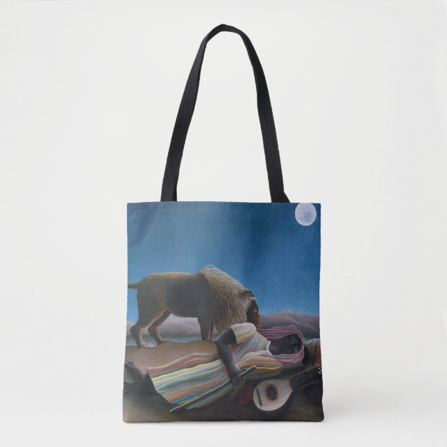 Bolsa Tote Henri Rousseau - O Cigano Dormente (Frente)