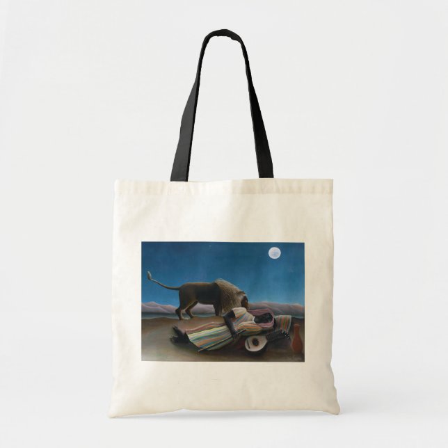 Bolsa Tote Henri Rousseau - O Cigano Dormente (Frente)