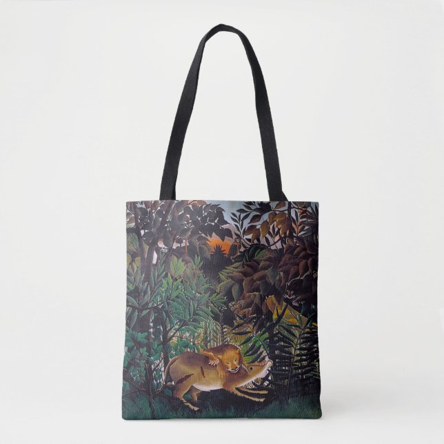 Bolsa Tote Henri Rousseau - O Leão Fome (Frente)