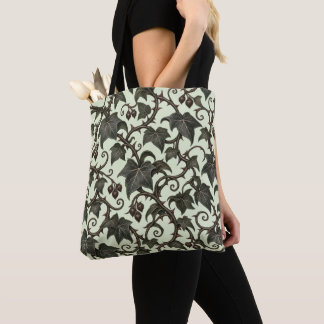 Bolsa Tote Hera Noturna – Padrão de Videira Botânica Gótica E