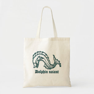 Bolsa Tote Heráldica medieval do golfinho