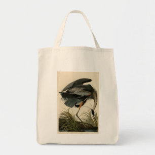 Bolsa Tote Herão Azul excelente das Aves da América de Audubo