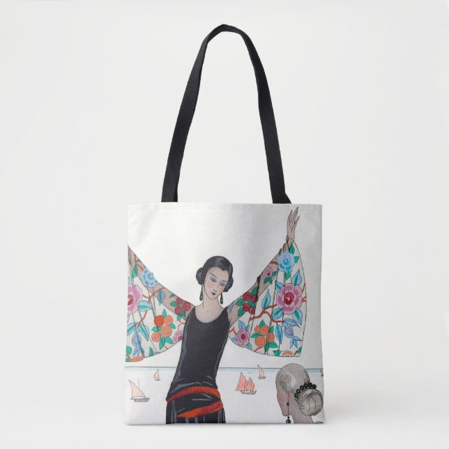 Bolsa Tote Here Are My Wings - George Barbier (Frente)