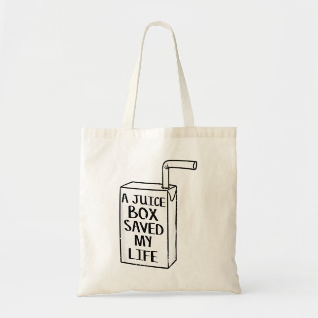 Bolsa Tote Herói da Caixa de Suco Diabetes (Frente)