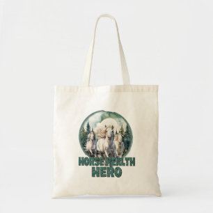Bolsa Tote Herói da Saúde dos Cavalos, Vintage, Vet Equestre