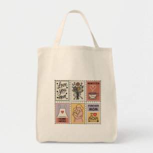 Bolsa Tote herói de casa amante do design de mamãe