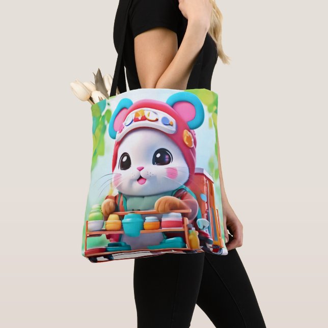 Bolsa Tote Herói de Entrega de Hamster (Close Up)
