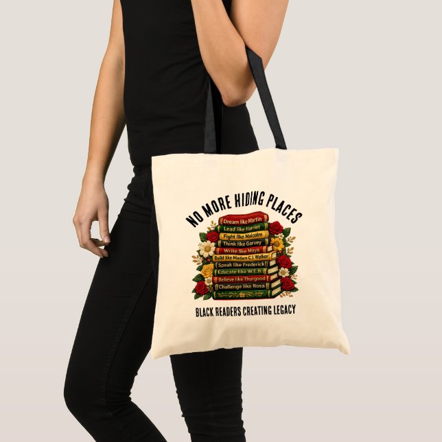 Bolsa Tote HERÓIS DA HISTÓRIA NEGRA SEM ESconderijos (Frente (produto))