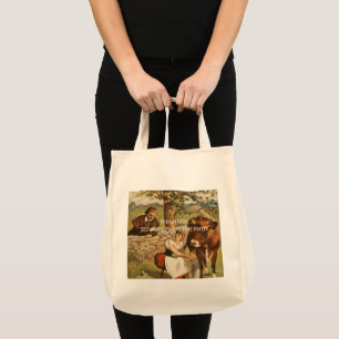 Bolsa Tote Hetero de leite fresco da Fazenda