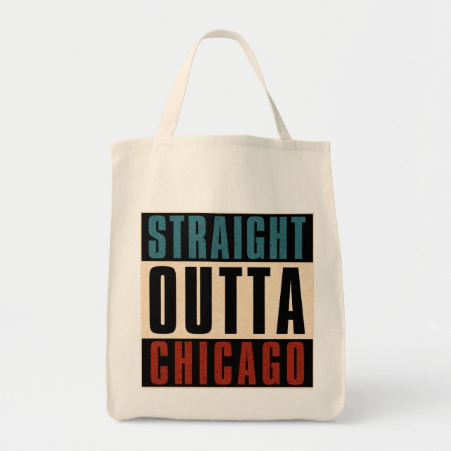 Bolsa Tote Hetero Outta Chicago Illinois IL EUA (Frente)